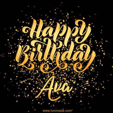 Happy Birthday Ava GIFs for Him - Download on Funimada.com