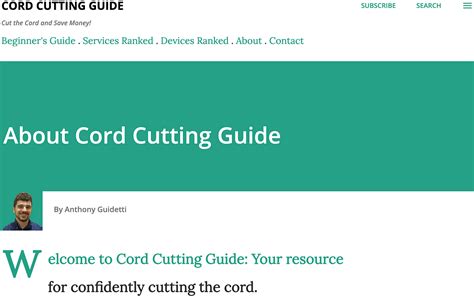 Cord Cutting Guide