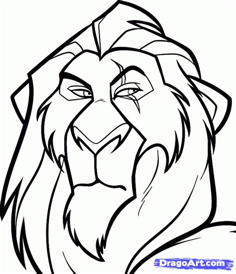 Scar Lion King Drawing at GetDrawings | Free download