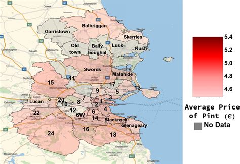 Map Of Dublin Postcodes - Map Of Continents And Oceans