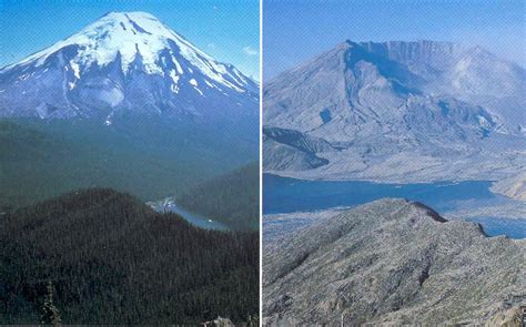 Mount Saint Helens before and after the major 1980 eruption : r ...