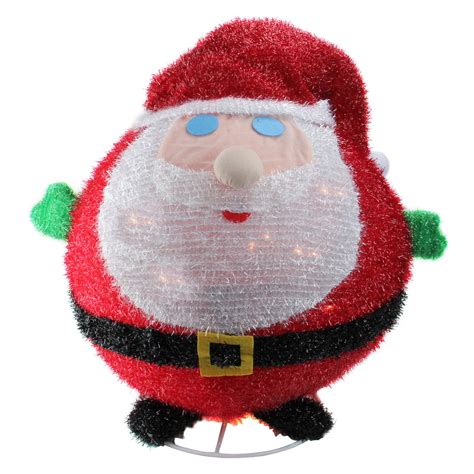 Northlight Lighted Collapsible Santa Claus Christmas Figurine - Walmart.com