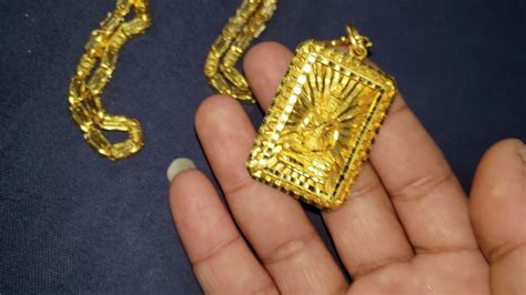 24kt Gold Necklaces & Buddha Pendants Khmer Asian GOLD Jewelry Review USA - YouTube