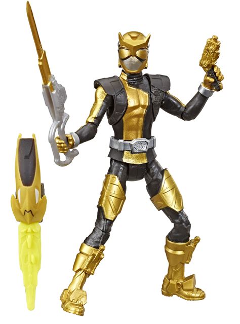 Power Rangers Beast Morphers Gold Ranger 6-inch Action Figure Toy, Includes Accessories ...