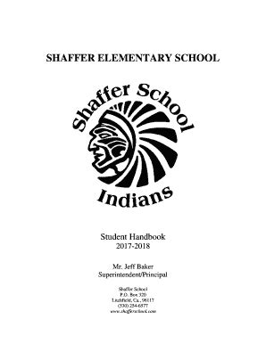 Fillable Online SHAFFER ELEMENTARY SCHOOL Fax Email Print - pdfFiller