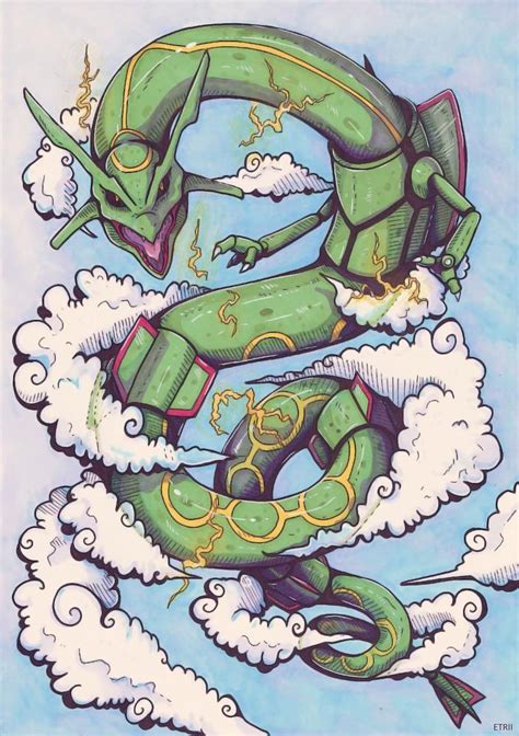 Rayquaza by etrii on DeviantArt | Pokemon rayquaza, Cute pokemon wallpaper, Pokemon