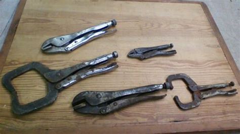 Lot of 5 Vintage Petersen Mfg. Co. Vise Grip PARTS / REPAIR -- Antique ...