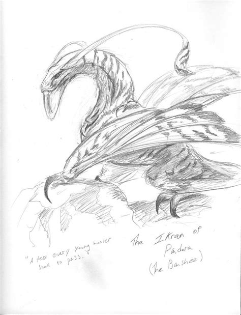 Ikran sketch by SilverFlight on deviantART | Avatar cartoon, Avatar ...