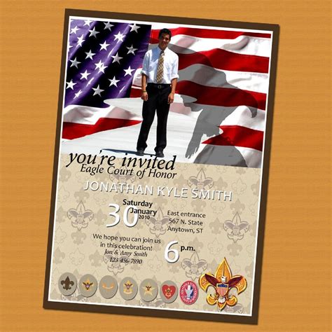 Eagle Scout Court of Honor Invitation Photo Card by lifesgood