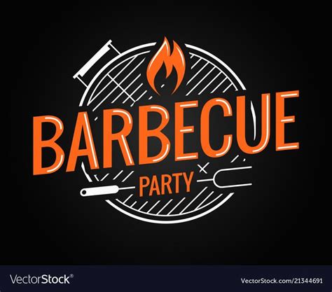 Barbecue grill logo on black background 8 eps. Download a Free Preview or High Quality Adobe ...