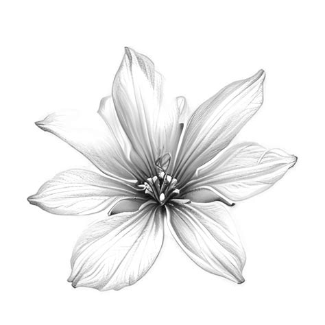 Jasmine Flower Line Art Illustration · Creative Fabrica