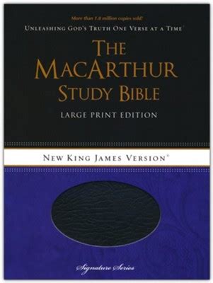 NKJV MacArthur Study Bible Large Print Black Bonded: John MacArthur: 9781418542245 ...