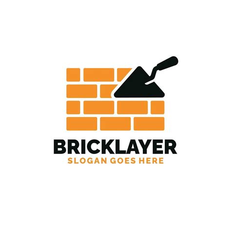 Bricklayer logo design vector illustration 27831274 Vector Art at Vecteezy