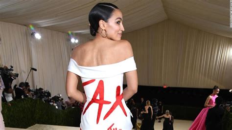 AOC caused a stir with her statement-making Met Gala gown - CNN Style