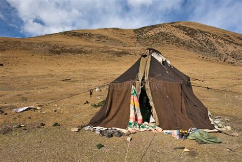 Nomad tent stock image. Image of outside, mountains, barren - 24553109