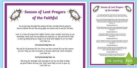 Prayers of the faithful for Ash Wednesday - Religion