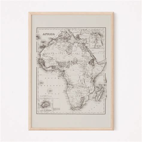 VINTAGE AFRICA MAP Map of Africa Professional Reproduction - Etsy