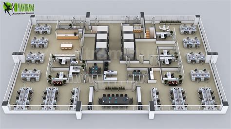 Creative 3D Floor Plans of the Sets for The Office in Amsterdam by ...