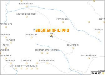 Bagni San Filippo (Italy) map - nona.net