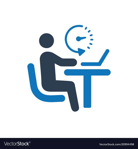 Office workplace icon Royalty Free Vector Image