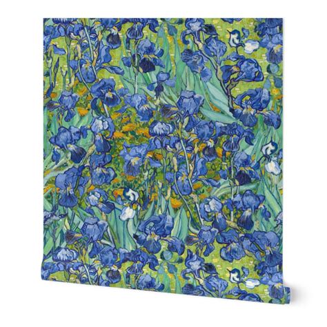 Vincent Van Gogh Irises Large Wallpaper | Spoonflower