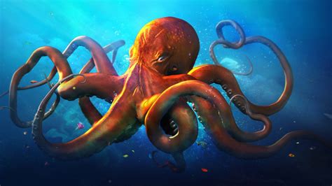 1920x1080 Slouching Octopus Laptop Full HD 1080P HD 4k Wallpapers, Images, Backgrounds, Photos ...