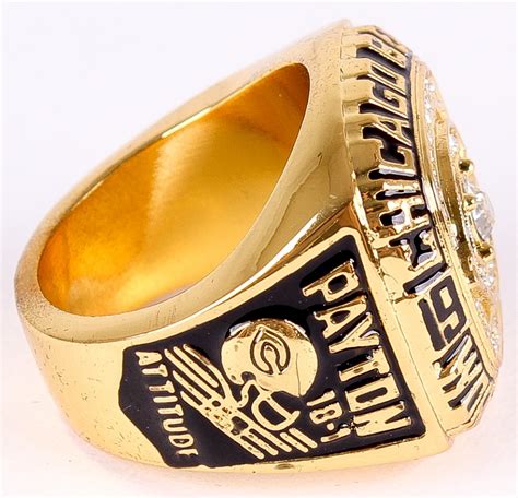 Walter Payton Chicago Bears High Quality Replica 1985 Super Bowl XIX Championship Ring ...