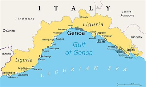 Gulf Of Genoa - WorldAtlas