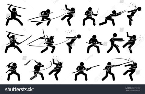 1,019 Stick Man Fighting With Swords Images, Stock Photos & Vectors ...