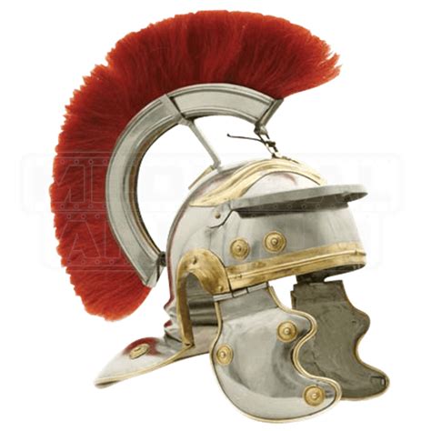 Roman Centurion Helmet - ZS-910914-RD by Medieval Armour, Leather ...