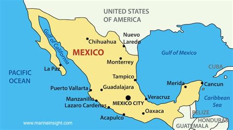 Map Of Mexico Gulf Coast - Florida Gulf Map