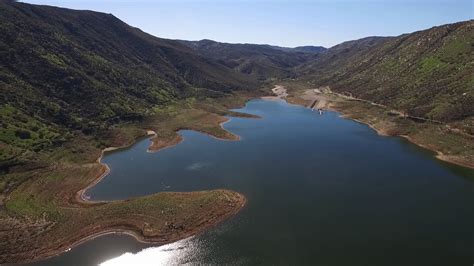 El Capitan Reservoir San Diego County from a DJI Phantom 3 - YouTube