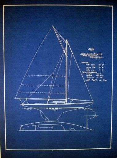 Sailboat Racing Sloop 1905 Blueprint Plan | Blueprints, Sailboat, Sailboat racing