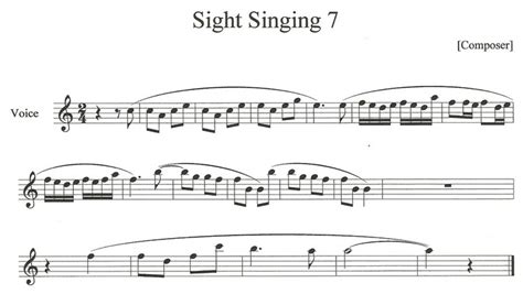 Sight Singing Examples - lambottesmusic