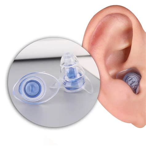 1 Pair Soft Silicone Ear Plugs Ear Protection Reusable Professional Music Earplugs Noise ...