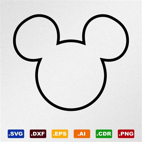 Mickey Mouse Head Silhouette Svg - 67+ SVG File Cut Cricut