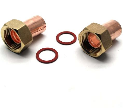 2 X 15Mm X 1/2" End Feed Copper Straight Tap Connector (122) - Huddersfield Gas