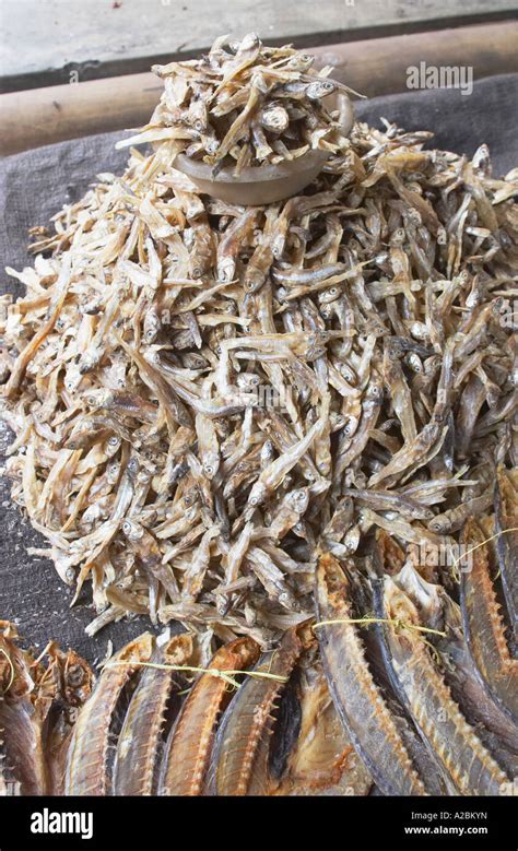 Dried Fish At Market Stock Photo - Alamy