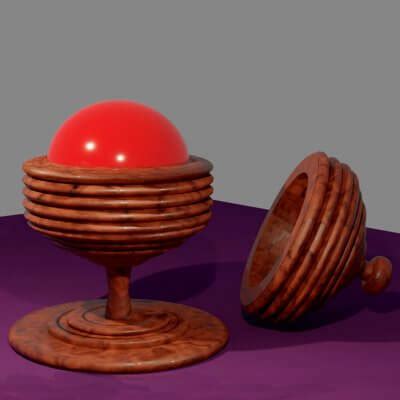 Classic Magic Trick - Ball and Vase 3D Model by cjb3d