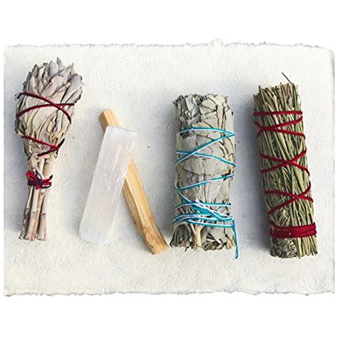 Sage Smudge Stick Kit - White Sage, Palo Santo, Mini Sage, Sage and ...