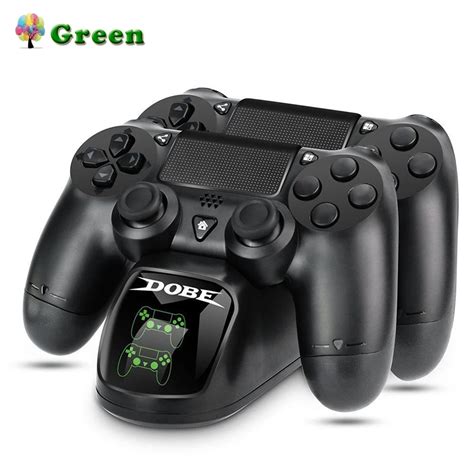 Fast Charging PS4 Dock Dual Controllers Charger Charging Station Gamepad Stand Holder Base for ...