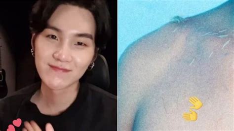 Did Suga get '7' friendship tattoo on his chest? Here's what BTS ARMY thinks - Hindustan Times