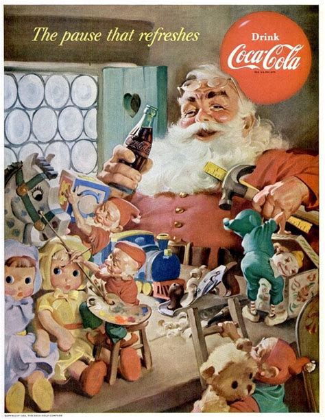 12 vintage Coca-Cola Christmas ads, starring Santa Claus (1931-1963) - Click Americana