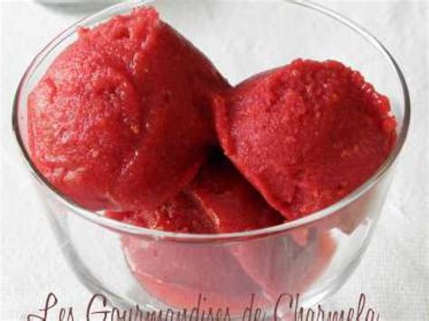 Sorbet framboises - Recette Ptitchef