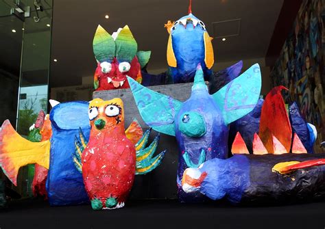 Year 9 Taniwha Monster Sculptures – Glenfield College