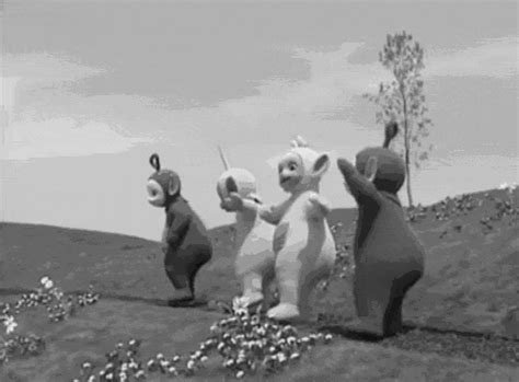 Black And White Teletubbies GIF | GIFDB.com