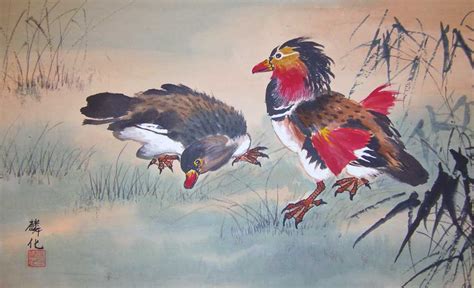 Chinese Duck Painting