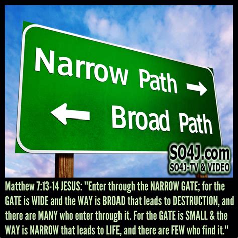 NARROW GATE - FEW EVER FIND IT - SO4J