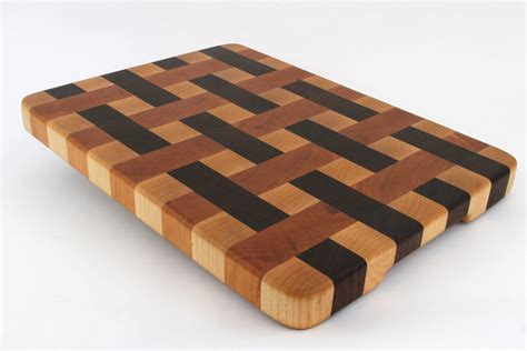 Stunning Handcrafted Wood Cutting Board - End Grain - Woven