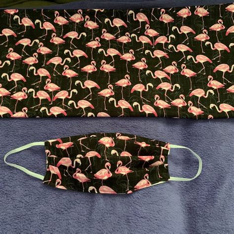 Flamingo Face Mask - Etsy